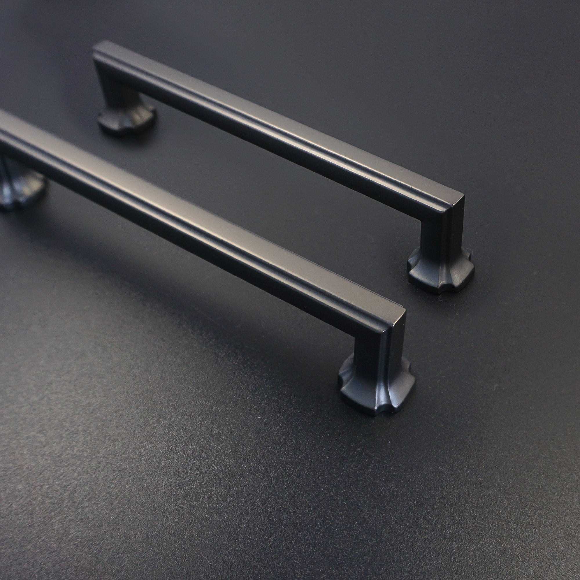 5inch Dark Gray Door Handles Knobs Drawer Knob Pulls Etsy