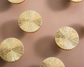 Hammered Modern Brass Small Drawer Knobs Cabinet Knobs Simple Drawer Knobs Door Knobs Cabinet Pull Kitchen Handles Knobs