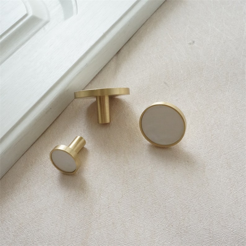 Brass Shell Handmade Drawer Knobs Pulls Handles/Dresser Knobs Etsy