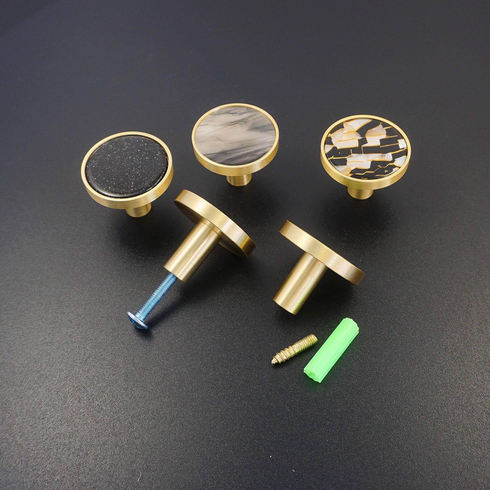 Bunter Messing Knauf Möbelknopf Schubladenknopf Knöpfe Pulls | Etsy