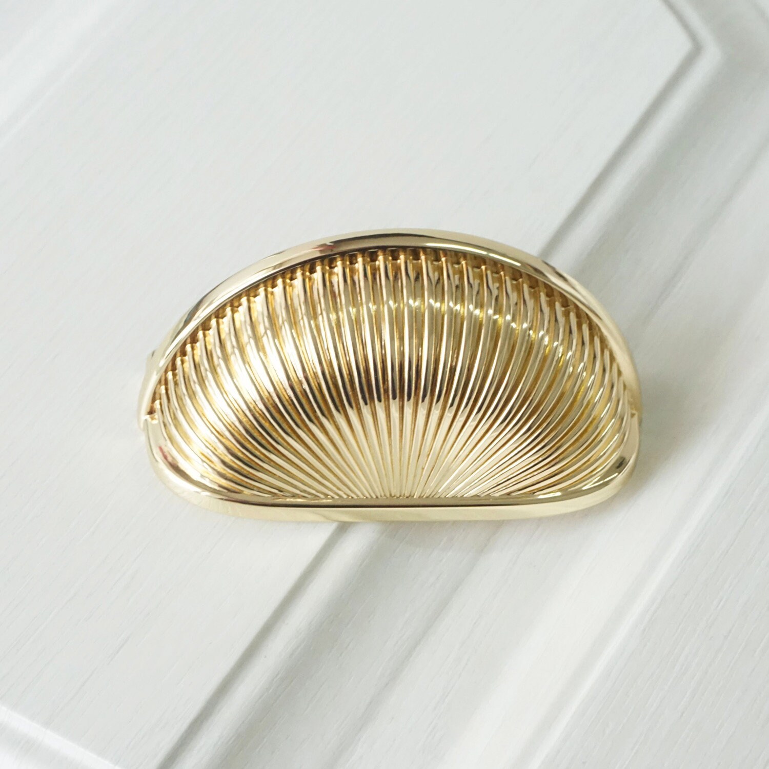 3 Brushed Gold Dresser Knobs Drawer Pull Handles Kitchen Etsy