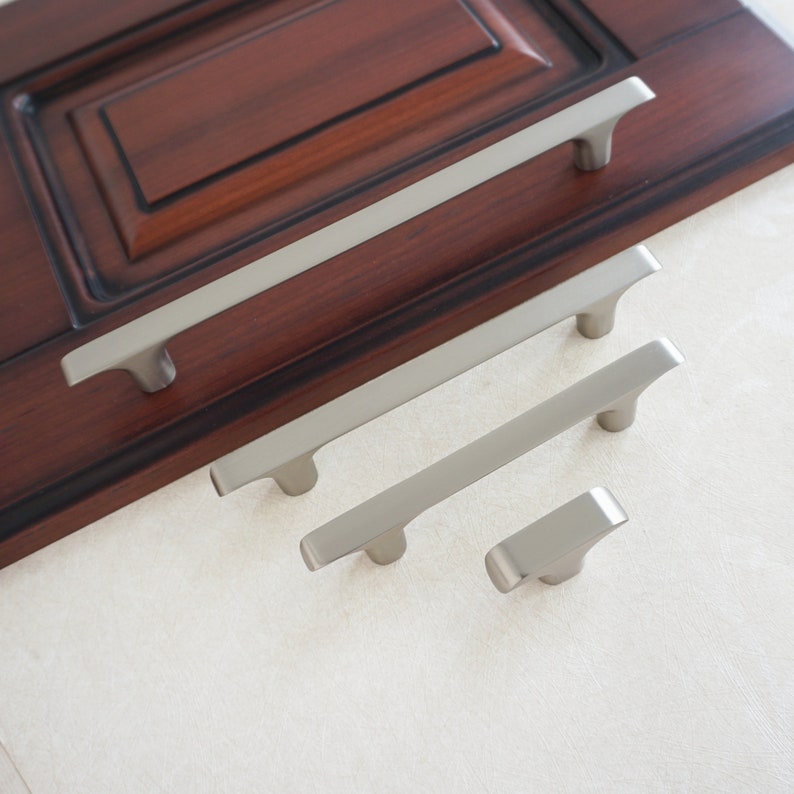 3.75'' 5'' 7.55 Brushed Brass Drawer Pulls Etsy