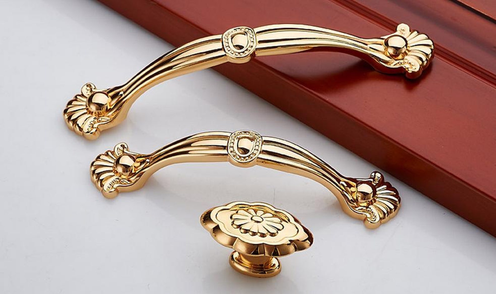 3.75 5.0 Flower Drawer Pull Handles Dresser Pulls Etsy