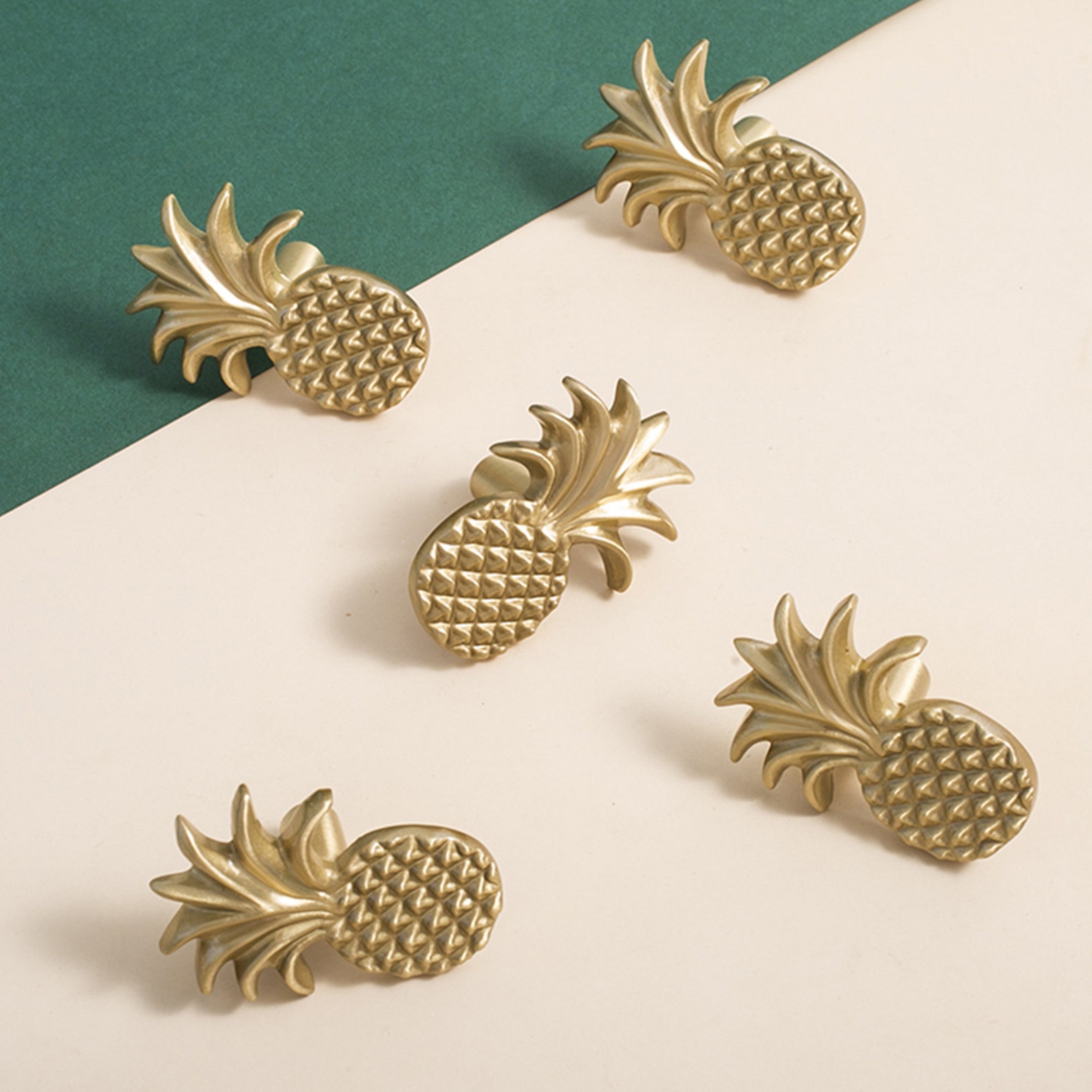 Brass Pineapple Knobs and Pulls Pineapple Drawer Etsy