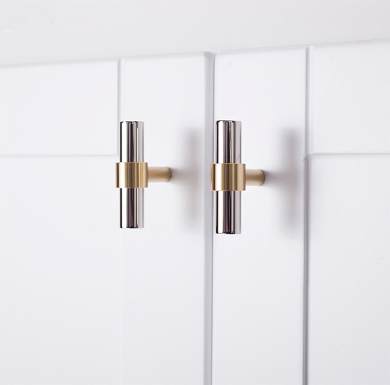 3.78 5.0 8.8 Brass Kitchen Handles Etsy