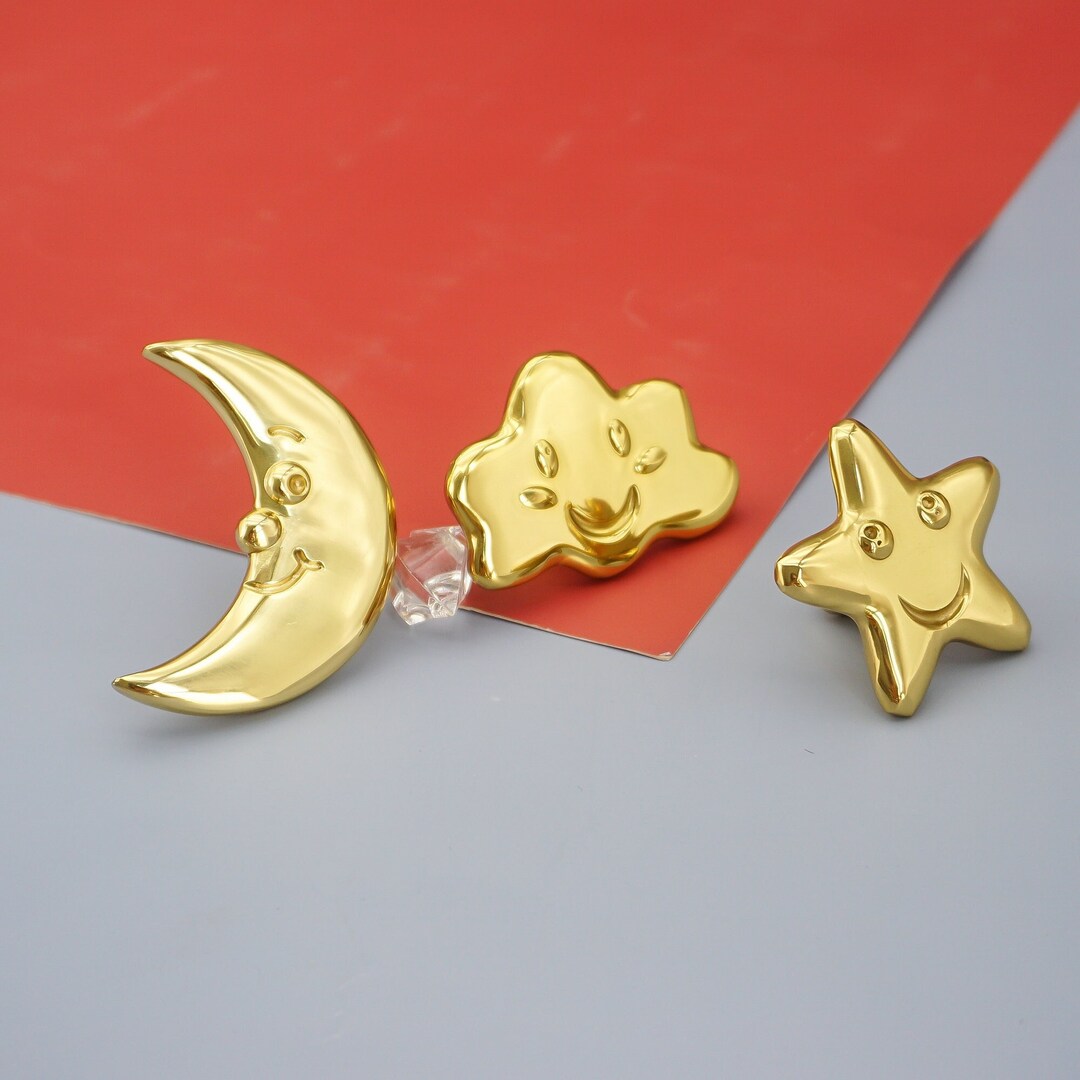 Clound Moon Star Knob Knobs Unique Drawer Knobs Door Knobs