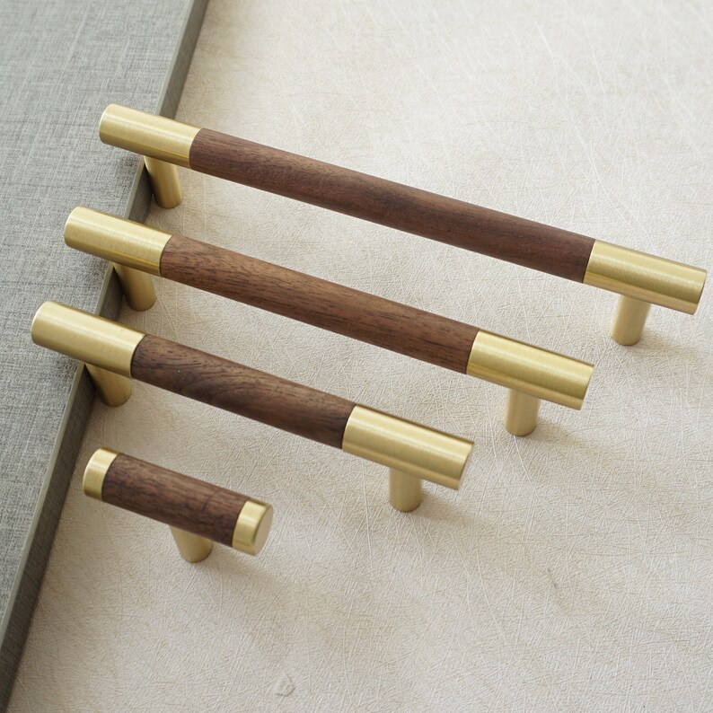 3.75'' 5'' 6.3 Wood Drawer Pulls Knobs Etsy