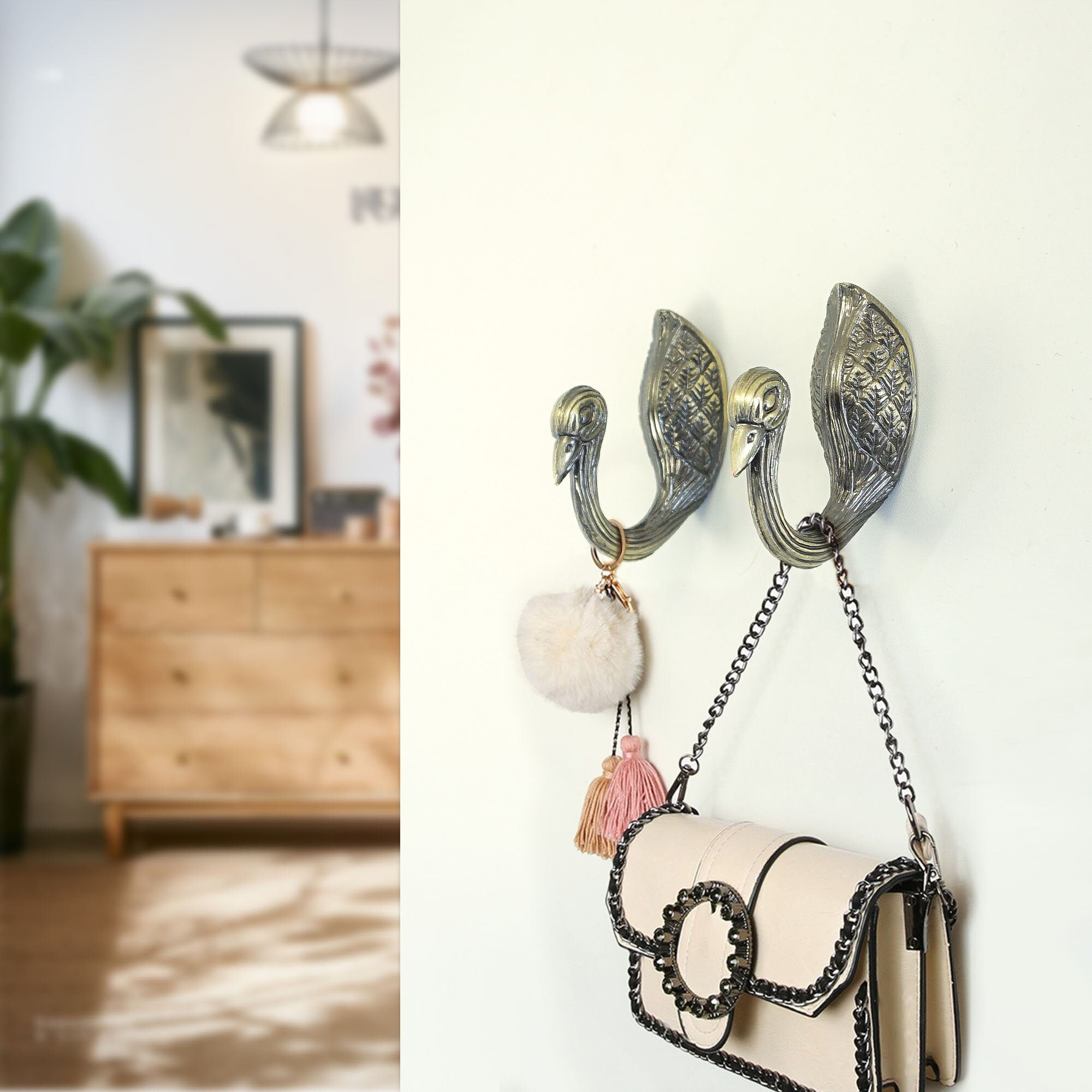 Mandarin duck Wall Hooks Unique Vintage Hook Antique Bronze Etsy