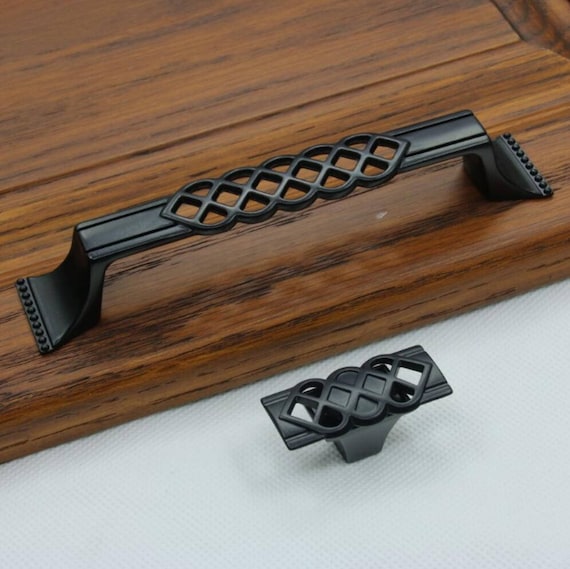 Unique Cabinet pulls Black Dresser Pulls Knobs Handles ...