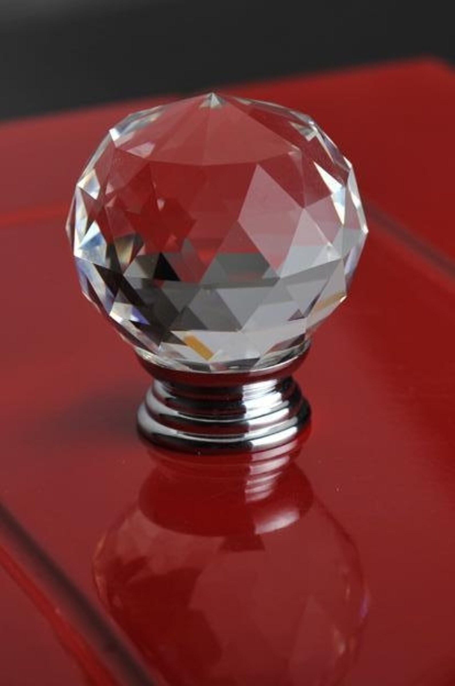 Black Glass Crystal Knobs Diamond / Kitchen Knobs Etsy