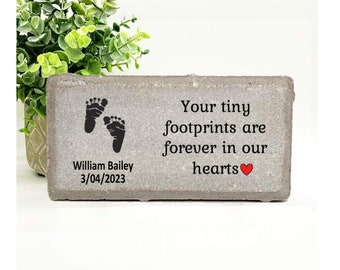 Baby Memorial Stone- Loss of Baby - Miscarriage Memorial - Personalized Baby Memorial - Infant Loss - Still Born Sympathy Gift