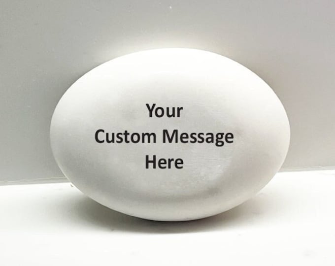 Custom Rock- Inspirational stone - Personalized Rock- Custom Stone - Worry Stone - Keepsake - Remembrance - Grief gift