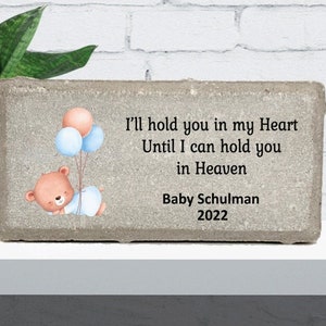 Real Stone Personalized by Florida-Funshine Miscarriage Baby Memorial Stone 