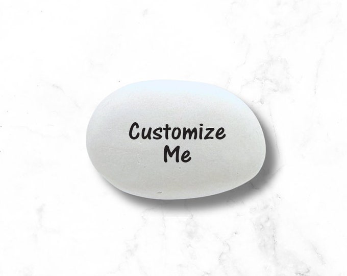 Custom Stone - Personalized stone - Your message printed on a stone - Custom Stone - Inspirational stone - Pocket Stone - Message Stone