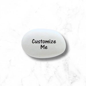 Custom Stone - Personalized stone - Your message printed on a stone - Custom Stone - Inspirational stone - Pocket Stone - Message Stone