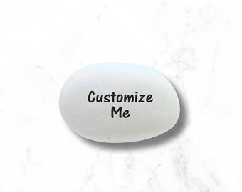 Custom Rock, inspirational stone, Personalized Rock, Custom Handcrafted Stone, Pocket Rock, Worry Stone, Keepsake, Remembrance, Grief gift