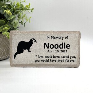 Ferret memorial stone deals