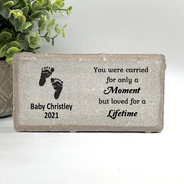 Baby Memorial Stone - Miscarriage Memorial - Loss of Baby - Baby Sympathy Gift - Miscarriage Gift- Condolence Gift- Memorial Gift- Memorial