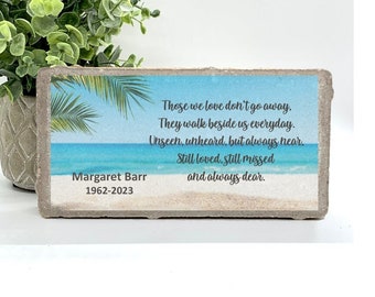 Memorial Stone - Sympathy Gift Bereavement Gift Funeral Gift - Beach Memorial - Condolence Gift - Custom Memorial Gift - Grief Gift