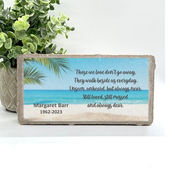 Memorial Stone - Sympathy Gift Bereavement Gift Funeral Gift - Beach Memorial - Condolence Gift - Custom Memorial Gift - Grief Gift