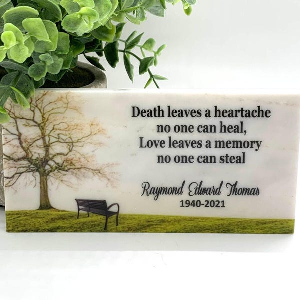 Memorial Stone - Sympathy Gift Bereavement Gift Funeral Gift - Cardinal Memorial - Condolence Gift - Custom Memorial Gift - Tree Memorial