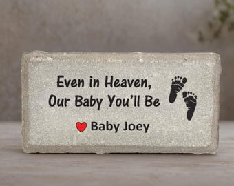 Baby Memorial Stone - Miscarriage Memorial- Stillborn Memorial - Miscarriage Gift- loss of baby - Baby Sympathy Gift - Baby Condolence Gift