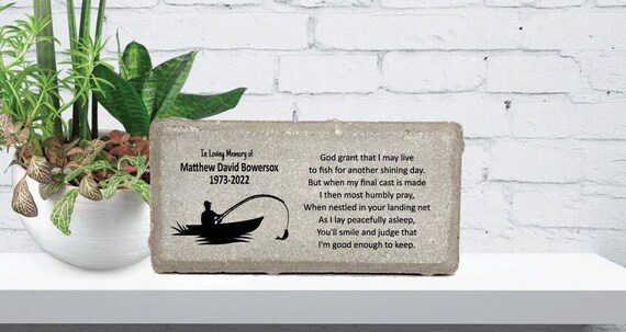 Fisherman's Prayer Memorial Stone Personalized Sympathy - Etsy