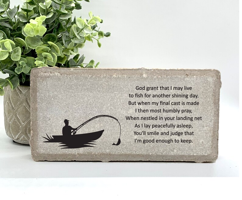 Fisherman's Prayer Memorial Stone Personalized Sympathy | Etsy