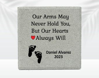 Baby Memorial Stone- Loss of Baby - Miscarriage Memorial - Personalized Baby Memorial - Infant Loss - Still Born Sympathy Gift