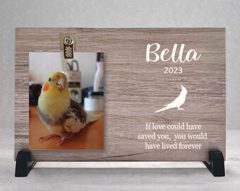 Cockatiel Memorial Gift, Cockatiel Memorial Frame, Cockatiel Photo Memorial, Cockatiel Loss Gift, Cockatiel Keepsake, Remembrance Gift
