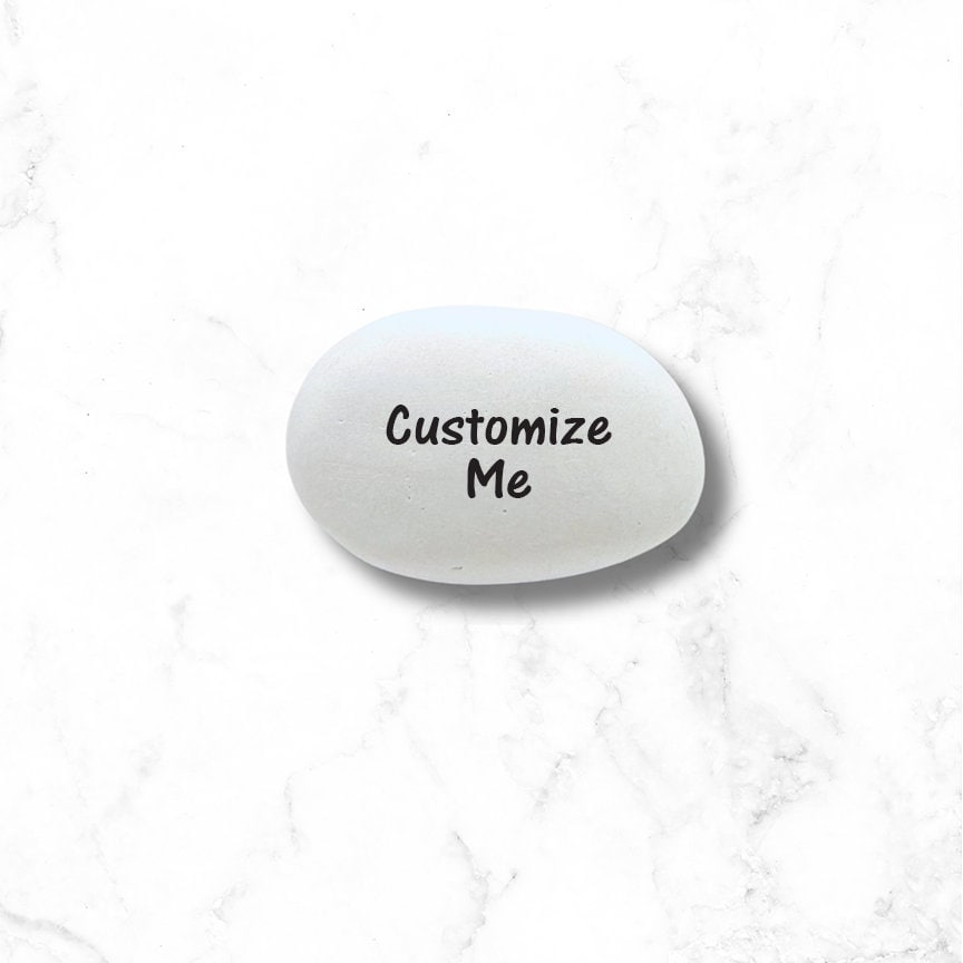 Custom Stone - Personalized stone - Your message printed on a stone - Custom Stone - Inspirational stone - Pocket Stone - Message Stone