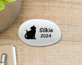Cat Memorial Stone - Pet Loss Gift - Personalized Cat Memorial Gift - Custom Cat Sympathy Gift - Cat Keepsake