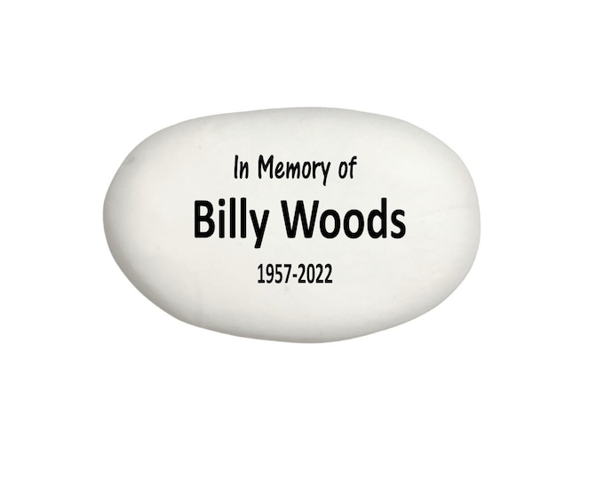 Custom Memorial Stone - Personalized Handcrafted Stone - Custom Stone for the loss of loved one - Sympathy Gift - In Memory of