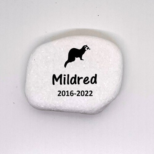 Ferret Pet Memorial. Personalized 8x4 Stone Brick. Pet Loss. Etsy