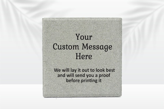 12x12 Memorial Stone - Personalized Garden Memorial Gift By Florida-Funshine