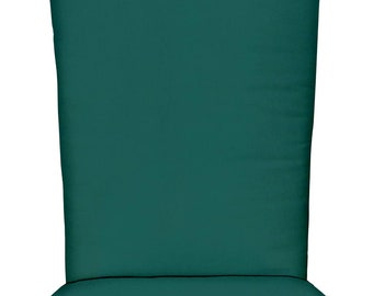 RSH Decor Foam 2" thick Adirondack Chair Cushion Outdoor, Peacock Teal Solid