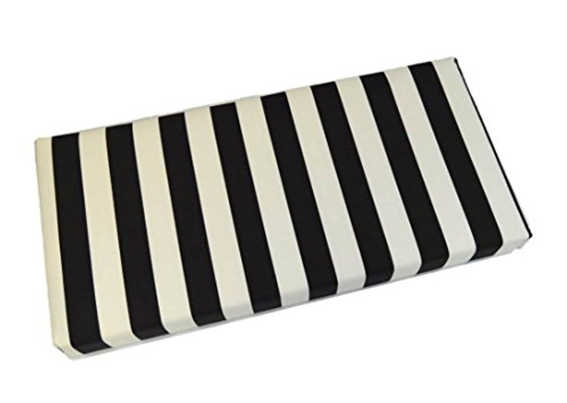 Swing / Bench / Glider Cushion W/ Ties 3 Foam Black Etsy