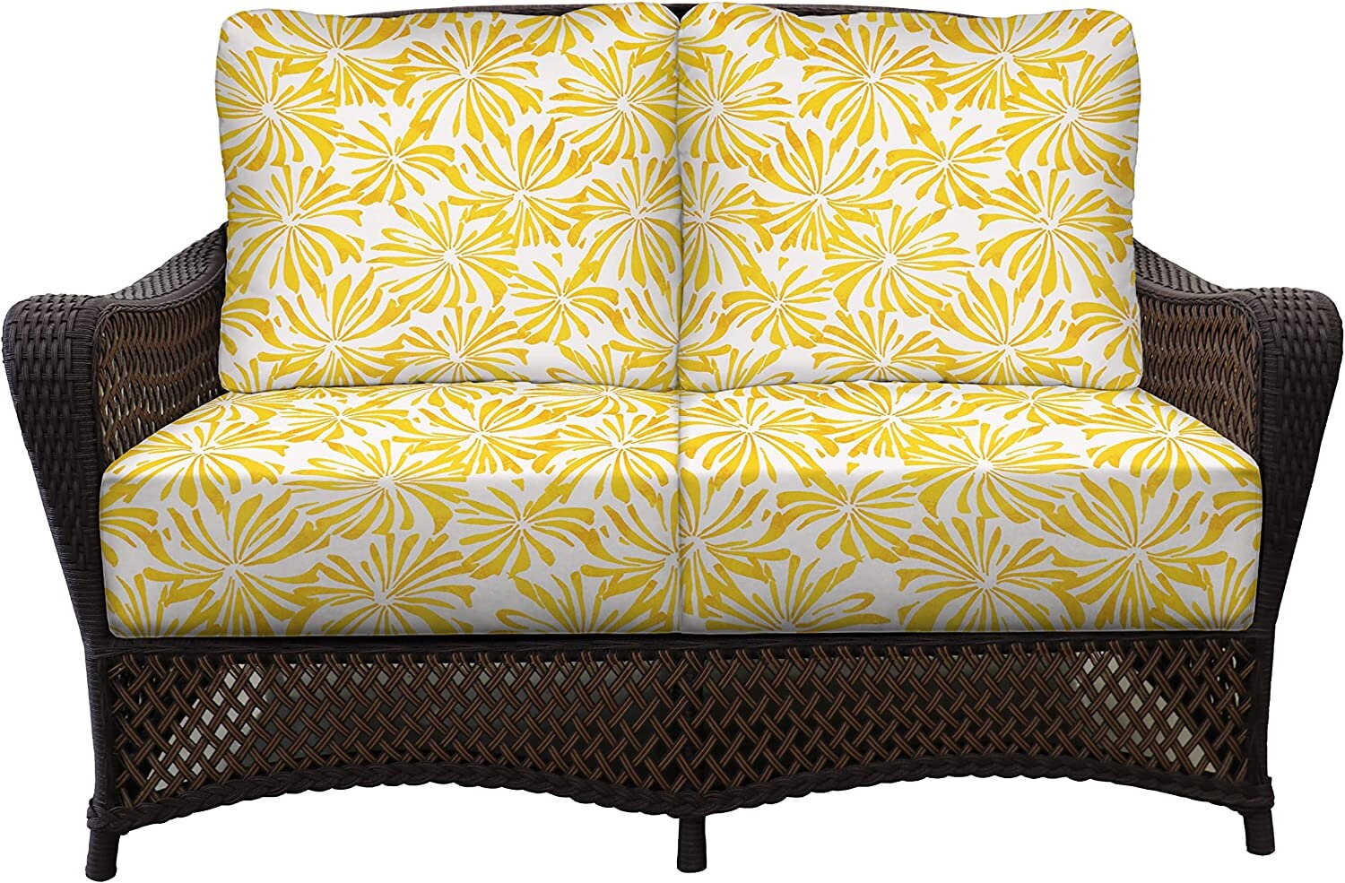 Wicker loveseat cheap replacement cushions