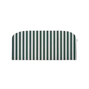 RSH Décor Indoor ~ Outdoor Sunbrella Mason Forest Green Foam Loveseat Settee