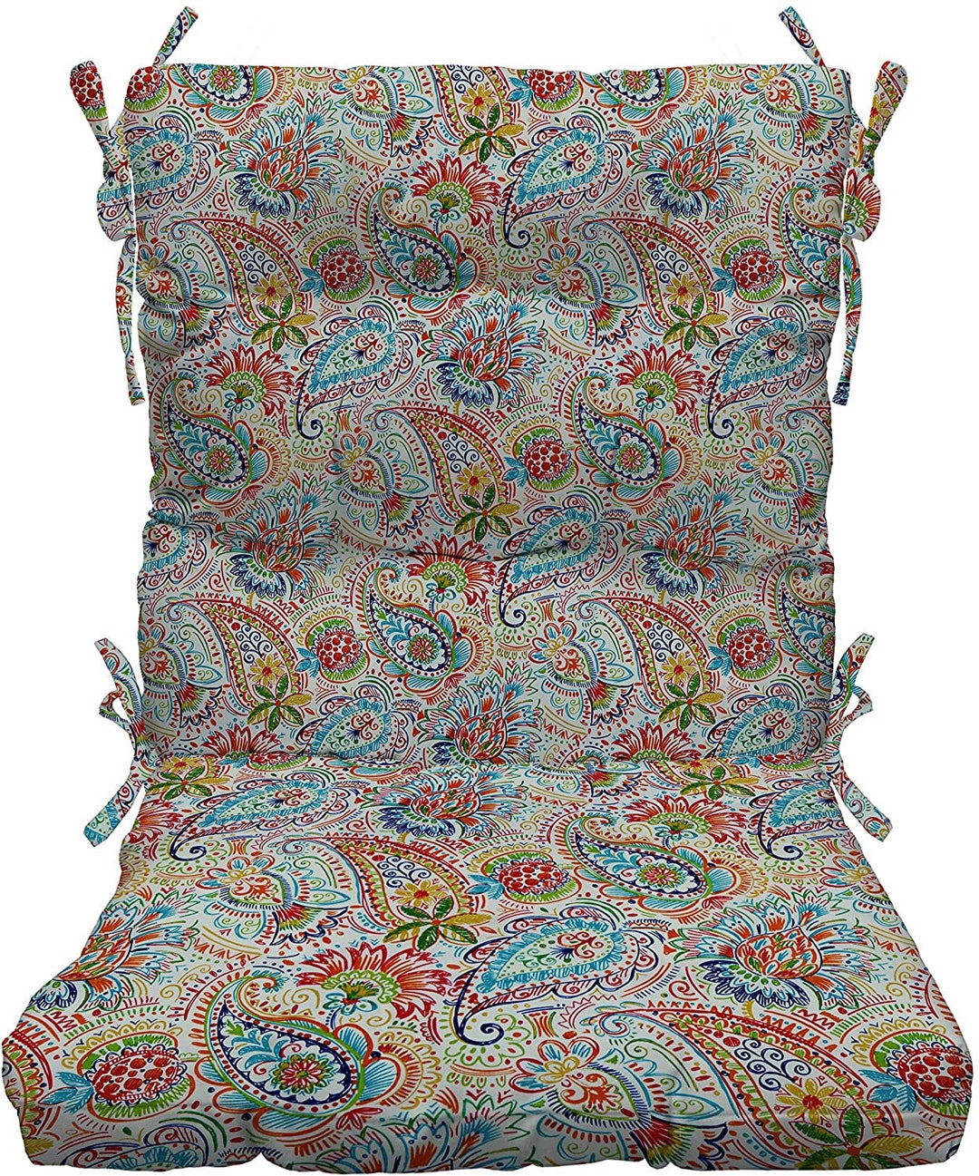 RSH Décor Indoor Outdoor Tufted High Back Chair Cushion Thin Line