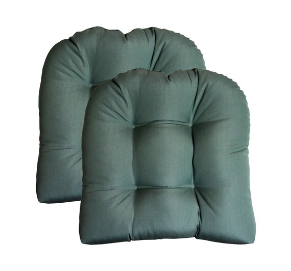 Sunbrella Canvas Spa 2 Piece Wicker Chair Cushion Set Indoor Etsy