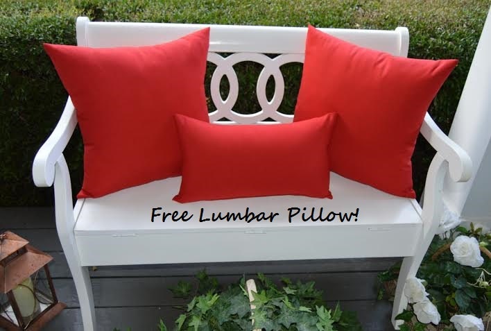 solid color outdoor pillows