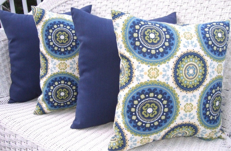Set of 4 20 x 20 Indoor / Outdoor Throw Pillows Etsy