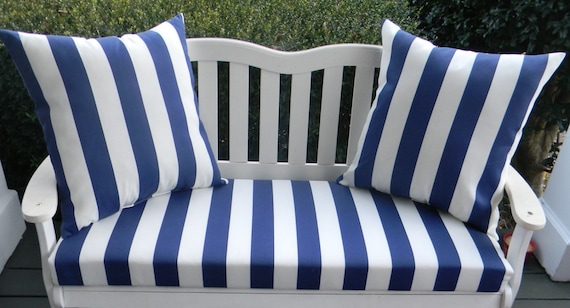 Hastings Home Chair Cushions Navy Solid Chair Cushion in the