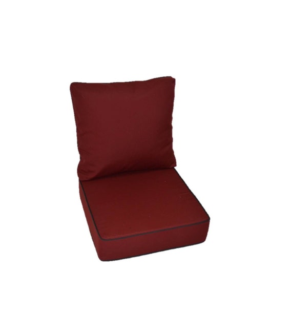burgundy outdoor chair cushions