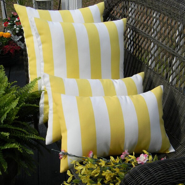 Yellow Lumbar Pillow Etsy