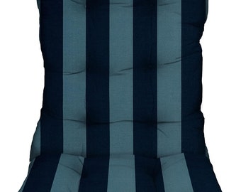 RSH Decor Tufted Adirondack Chair Cushion Outdoor, Preview Capri Blue Stripe Striped