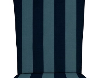 RSH Decor Foam 2" thick Adirondack Chair Cushion Outdoor, Preview Capri Blue Stripe Striped