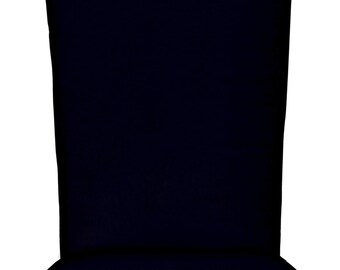 RSH Decor Foam 2" thick Adirondack Chair Cushion Outdoor, Navy Blue Solid