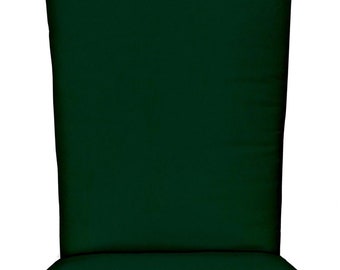 RSH Decor Foam 2" thick Adirondack Chair Cushion Outdoor, Hunter Forest Green Solid